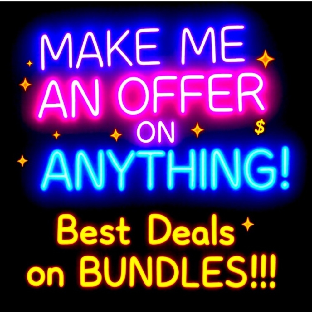 Colorful Neon Sign with Bold Text